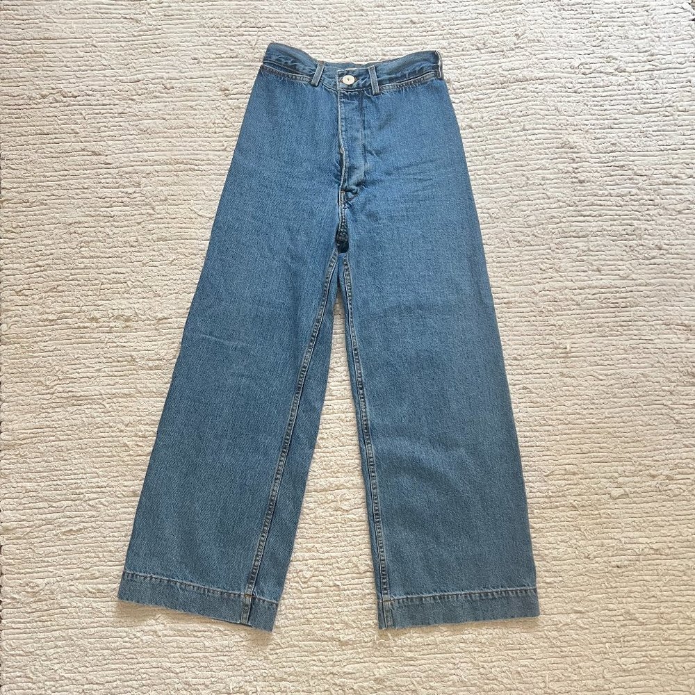 Jesse Kamm Sailer Pants / Cowboy Blue (Size 6)